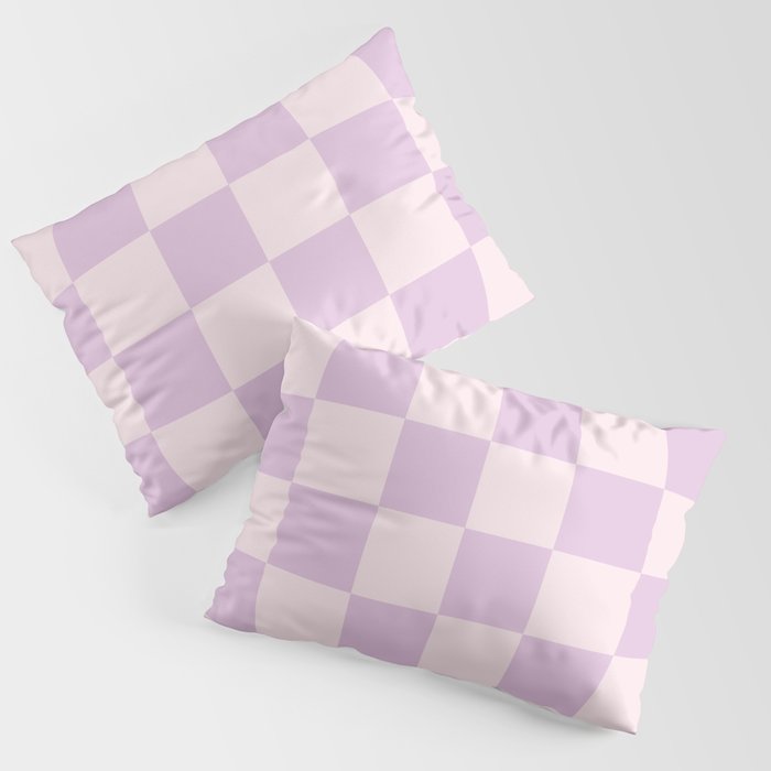 Light Lilac Checkerboard Check Pattern  Pillow Sham Gallery Image 3