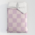 Light Lilac Checkerboard Check Pattern  Duvet Cover Gallery Image 6