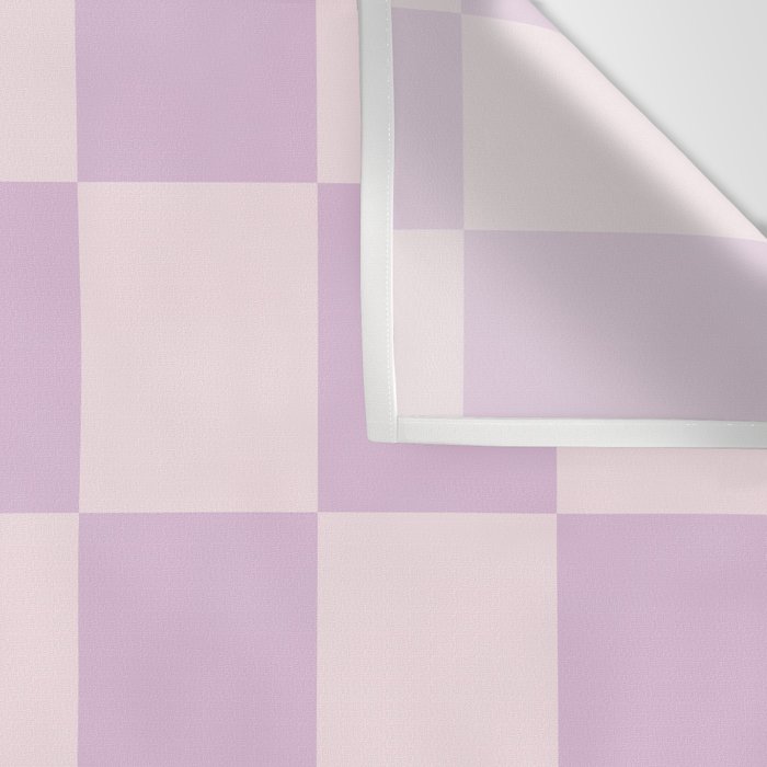 Light Lilac Checkerboard Check Pattern  Wall Tapestry Gallery Image 3