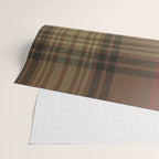 Vintage Brown Tartan Plaid Pattern Wrapping Paper Gallery Image 2