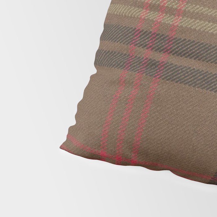 Vintage Brown Tartan Plaid Pattern Pillow Sham Gallery Image 4
