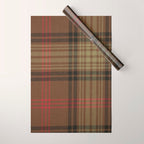 Vintage Brown Tartan Plaid Pattern Wrapping Paper Gallery Image 1