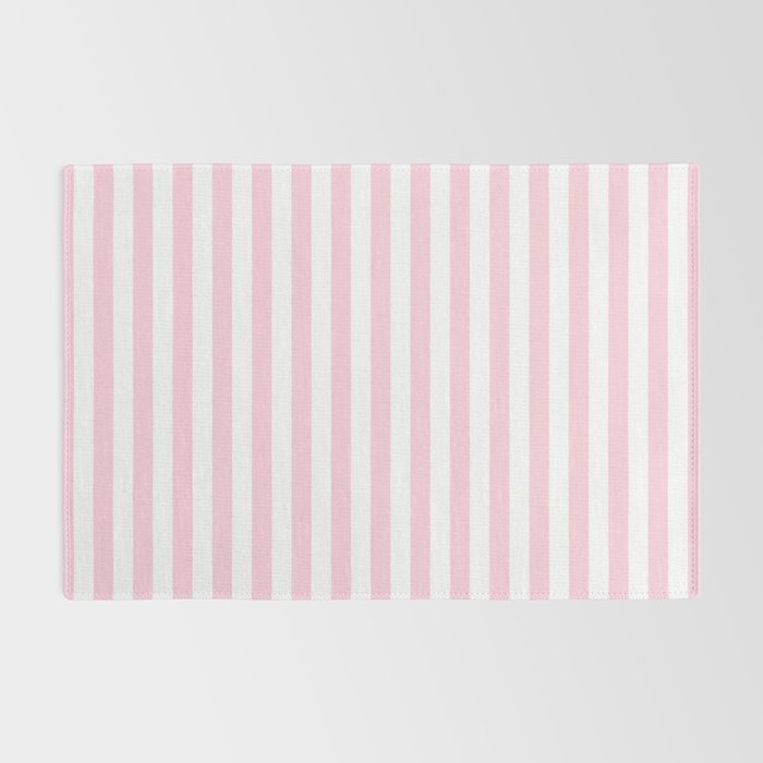 Pastel Pink Candy Stripe Pattern Rug Gallery Image 2