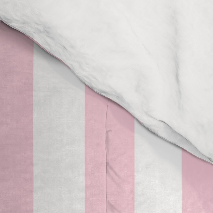 Pastel Pink Candy Stripe Pattern Comforter Gallery Image 4