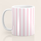 Pastel Pink Candy Stripe Pattern Coffee Mug Gallery Image 3