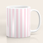 Pastel Pink Candy Stripe Pattern Coffee Mug Gallery Image 1