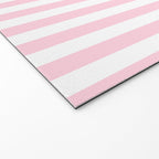 Pastel Pink Candy Stripe Pattern Welcome Mat Gallery Image 2
