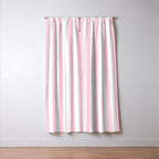 Pastel Pink Candy Stripe Pattern Window Curtain Gallery Image 3
