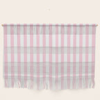 Pastel Pink Candy Stripe Pattern Wall Hanging Gallery Image 1
