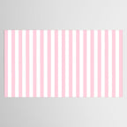 Pastel Pink Candy Stripe Pattern Tablecloth Gallery Image 2