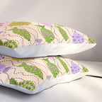 Go Fish - Green, Very Peri, beige Pillow Sham Gallery Image 3