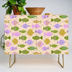 Go Fish - Green, Very Peri, beige Credenza Gallery Image 1