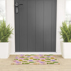 Go Fish - Green, Very Peri, beige Welcome Mat Gallery Image 3