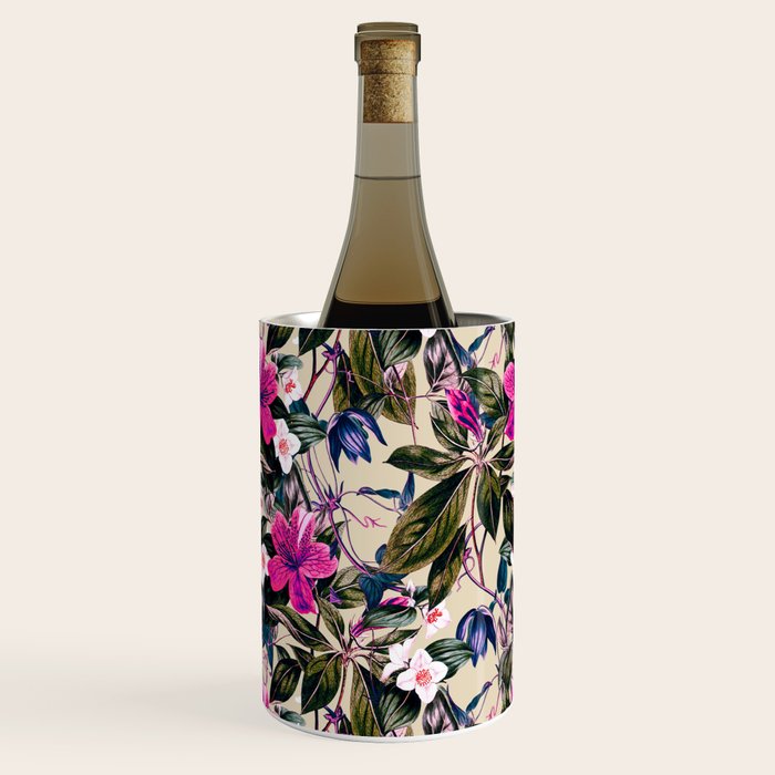 Pattern antique botanical flowers Wine Chiller Gallery Image 1