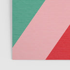 Festive Chevron Pattern Close-up - Red, Pink & Green Poster Gallery Image 3
