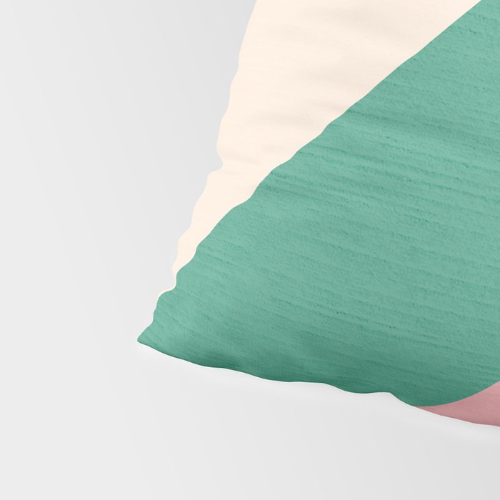 Festive Chevron Pattern Close-up - Red, Pink & Green Pillow Sham Gallery Image 4
