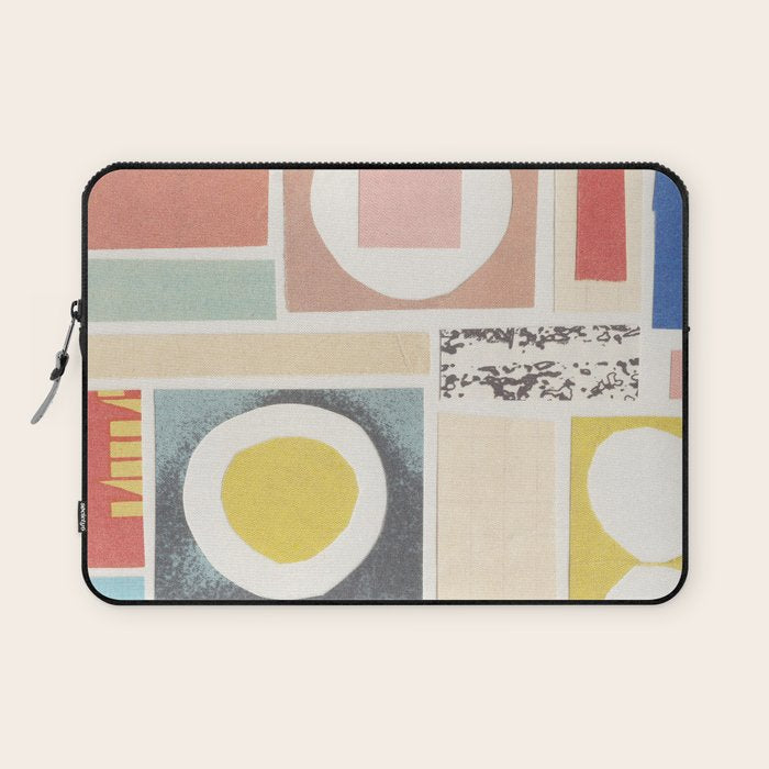 Abstract Mixed Media Collage #7 Laptop Sleeve Gallery Image 1