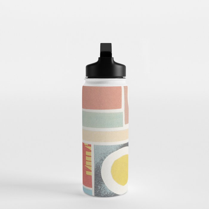 Abstract Mixed Media Collage #7 Water Bottle Gallery Image 3