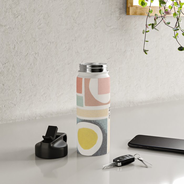 Abstract Mixed Media Collage #7 Water Bottle Gallery Image 4