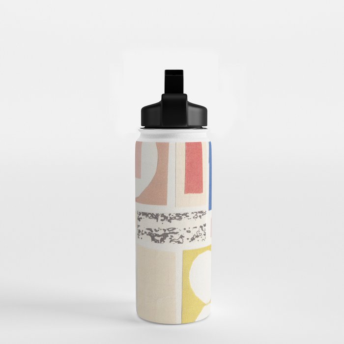 Abstract Mixed Media Collage #7 Water Bottle Gallery Image 2