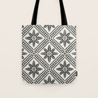 TAZA STAR TILE GREY Tote Bag Gallery Image 1