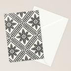 TAZA STAR TILE GREY Stationery Card Gallery Image 2