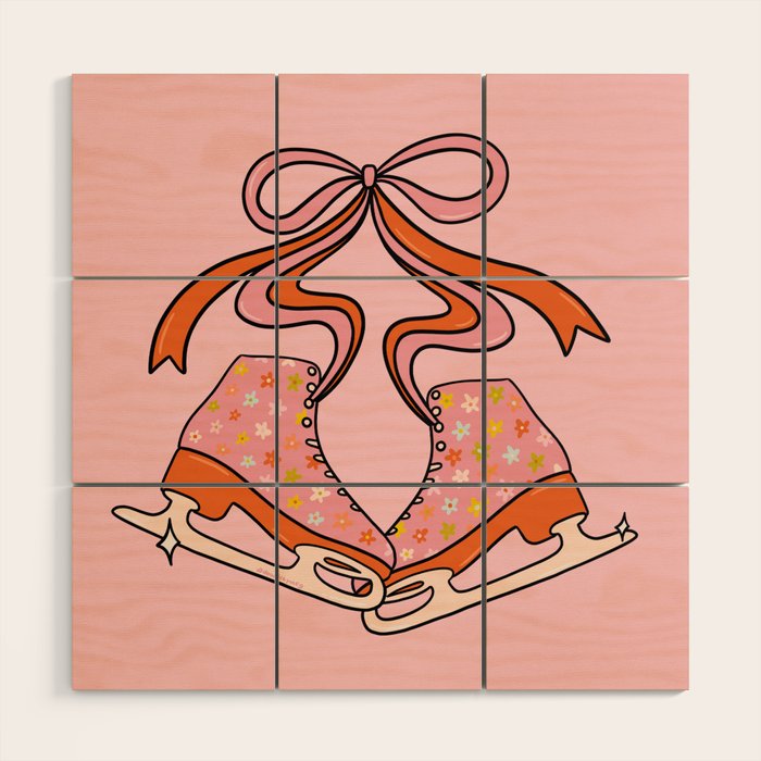 Retro Skates Wood Wall Art Gallery Image 1