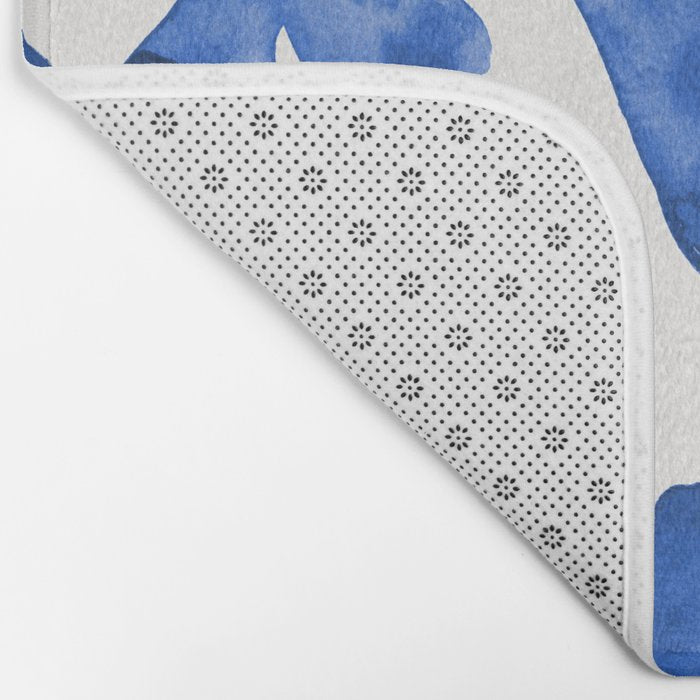 Ginkgo Biloba - Navy Bath Mat Gallery Image 2