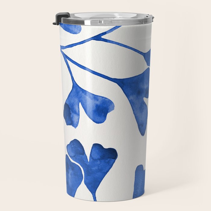 Ginkgo Biloba - Navy Travel Mug Gallery Image 3