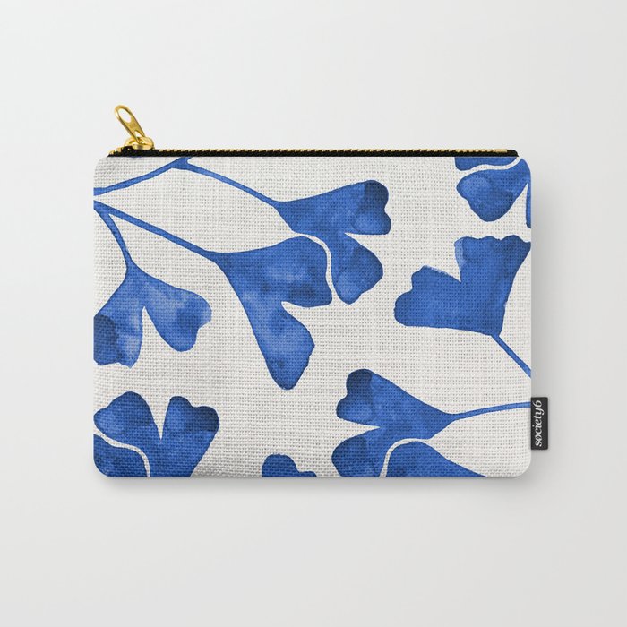 Ginkgo Biloba - Navy Carry All Pouch Gallery Image 1