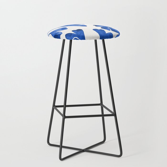 Ginkgo Biloba - Navy Stool Gallery Image 1