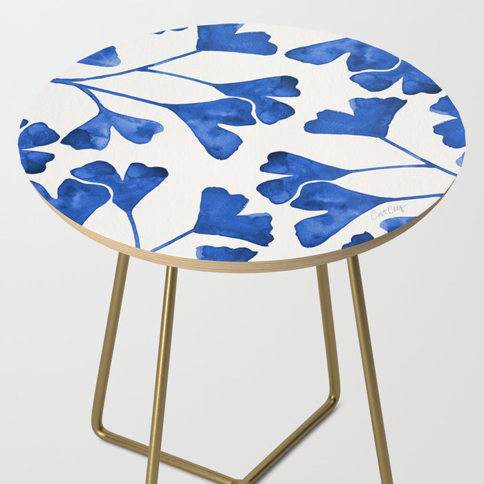 Ginkgo Biloba - Navy Side Table Gallery Image 2