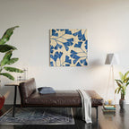 Ginkgo Biloba - Navy Wood Wall Art Gallery Image 2