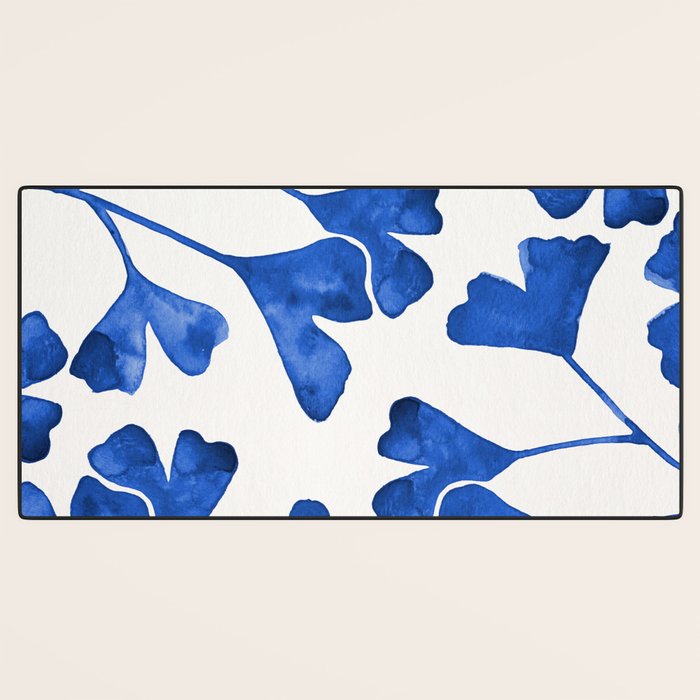Ginkgo Biloba - Navy Desk Mat Gallery Image 3