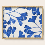 Ginkgo Biloba - Navy Serving Tray Gallery Image 1
