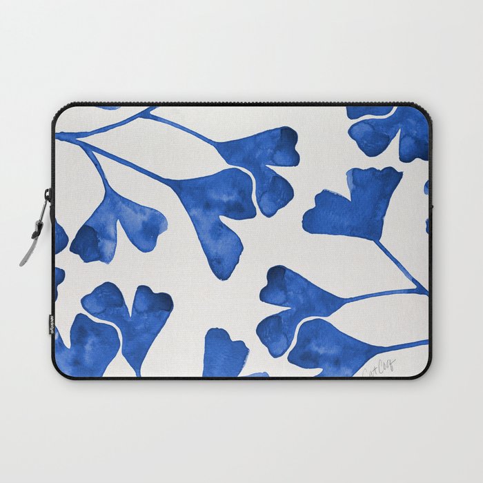 Ginkgo Biloba - Navy Laptop Sleeve Gallery Image 1