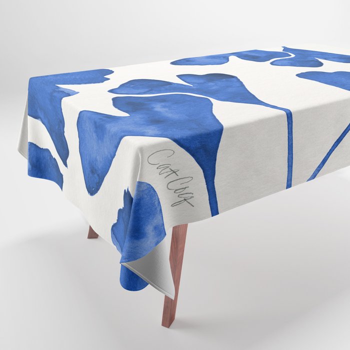 Ginkgo Biloba - Navy Tablecloth Gallery Image 1