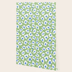 Dopamine Decor Leopard Print Blue And Green Wallpaper Gallery Image 2