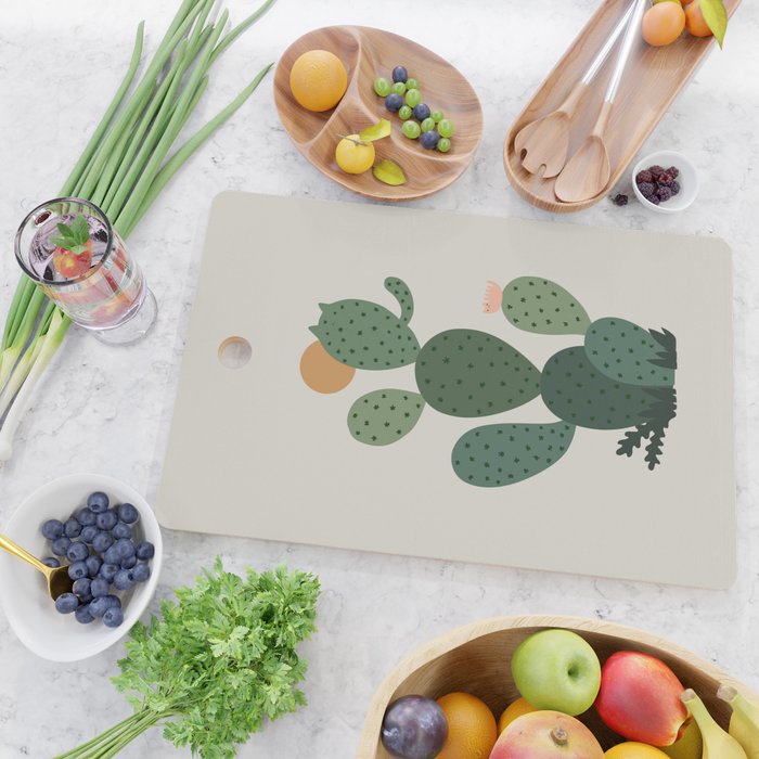 Cat Plants: Cat-tus Cutting Board Gallery Image 2