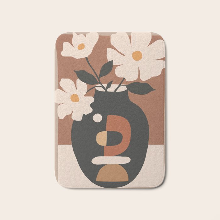 Geometric Blossom 2 Bath Mat Gallery Image 1