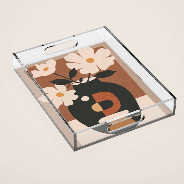 Geometric Blossom 2 Acrylic Tray Gallery Image 1