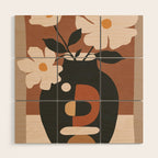 Geometric Blossom 2 Wood Wall Art Gallery Image 1