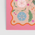 Wavy Garden - Vintage Floral Art Poster Gallery Image 3