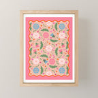Wavy Garden - Vintage Floral Art Mini Art Print Gallery Image 1