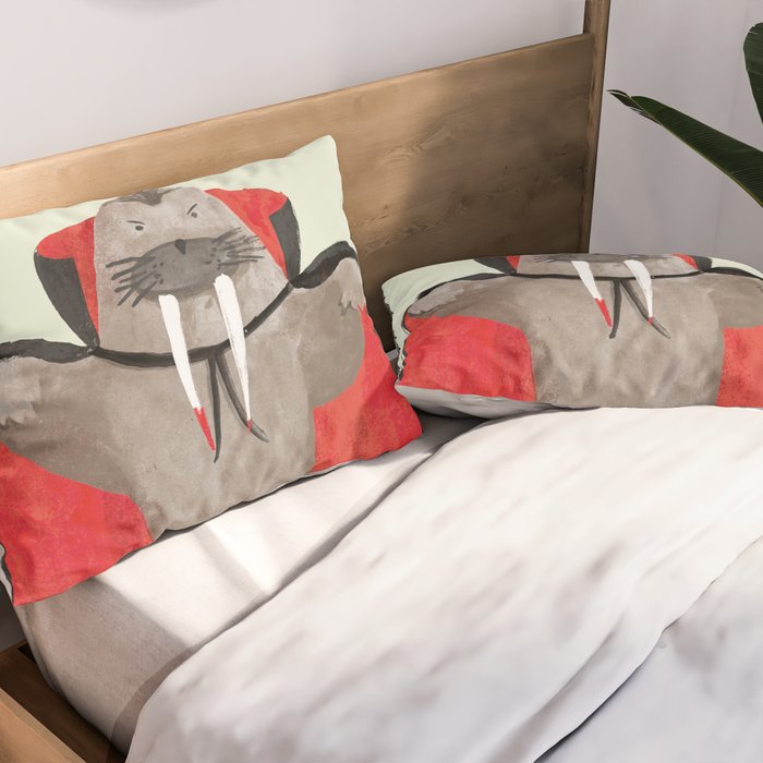 Vampire Walrus Pillow Sham Gallery Image 2