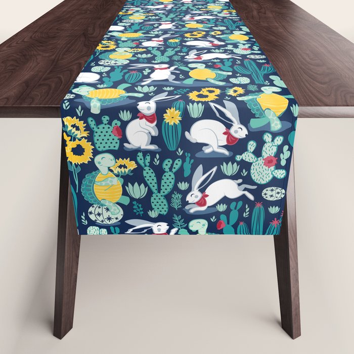 The tortoise and the hare Table Runner Gallery Image 1