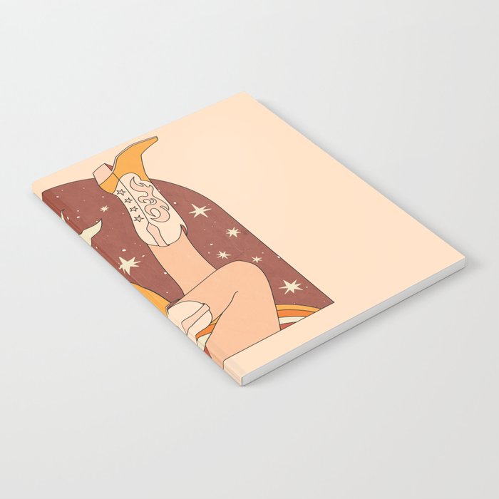 Neutral 70s Western Boots Notebook Gallery Image 2
