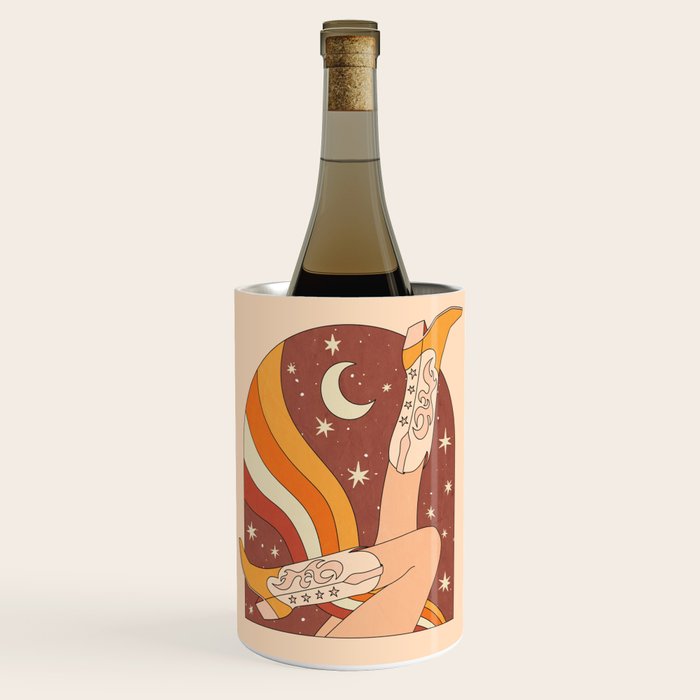 Neutral 70s Western Boots Wine Chiller Gallery Image 1