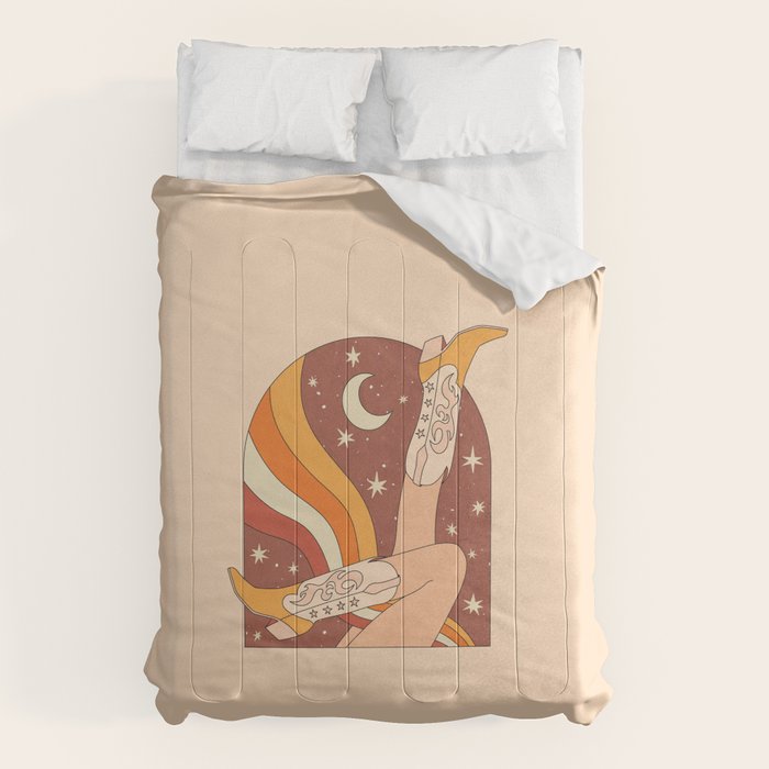 Neutral 70s Western Boots Comforter Gallery Image 6