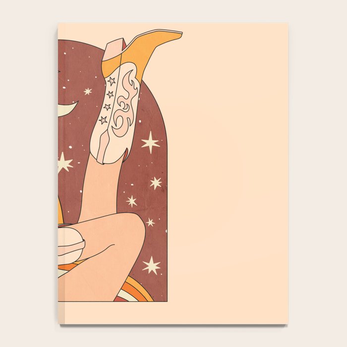 Neutral 70s Western Boots Notebook Gallery Image 4